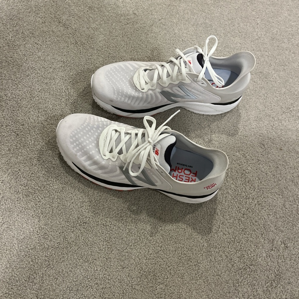 New Balance White Athletic Shoes
